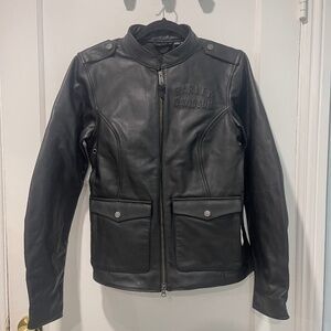 HARLEY DAVIDSON H-D FLEX LAYERING SYSTEM CAPTAINS LEATHER JACKET OUTER LAYER